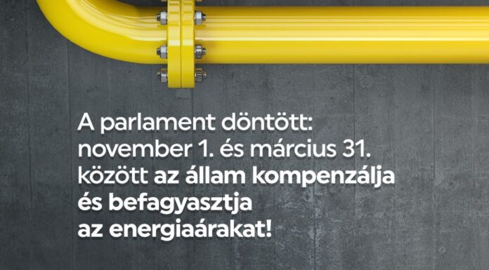 RMDSZ: az elsők voltunk, akik az energiaárak befagyasztását kértük – döntött a parlament: az állam kompenzálja és befagyasztja az energiaárakat